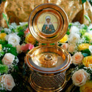 Ковчег с частицей мощей святой блаженной Матроны Московской в Ивацевичах.